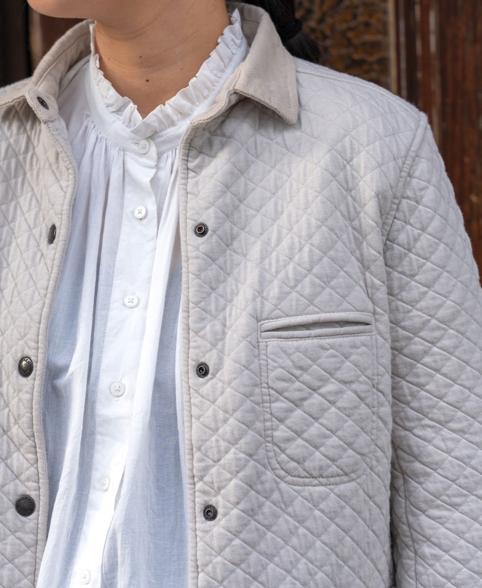 NAM0202B (ジャケット) COTTON QUILT SHIRTS COLLAR JACKET