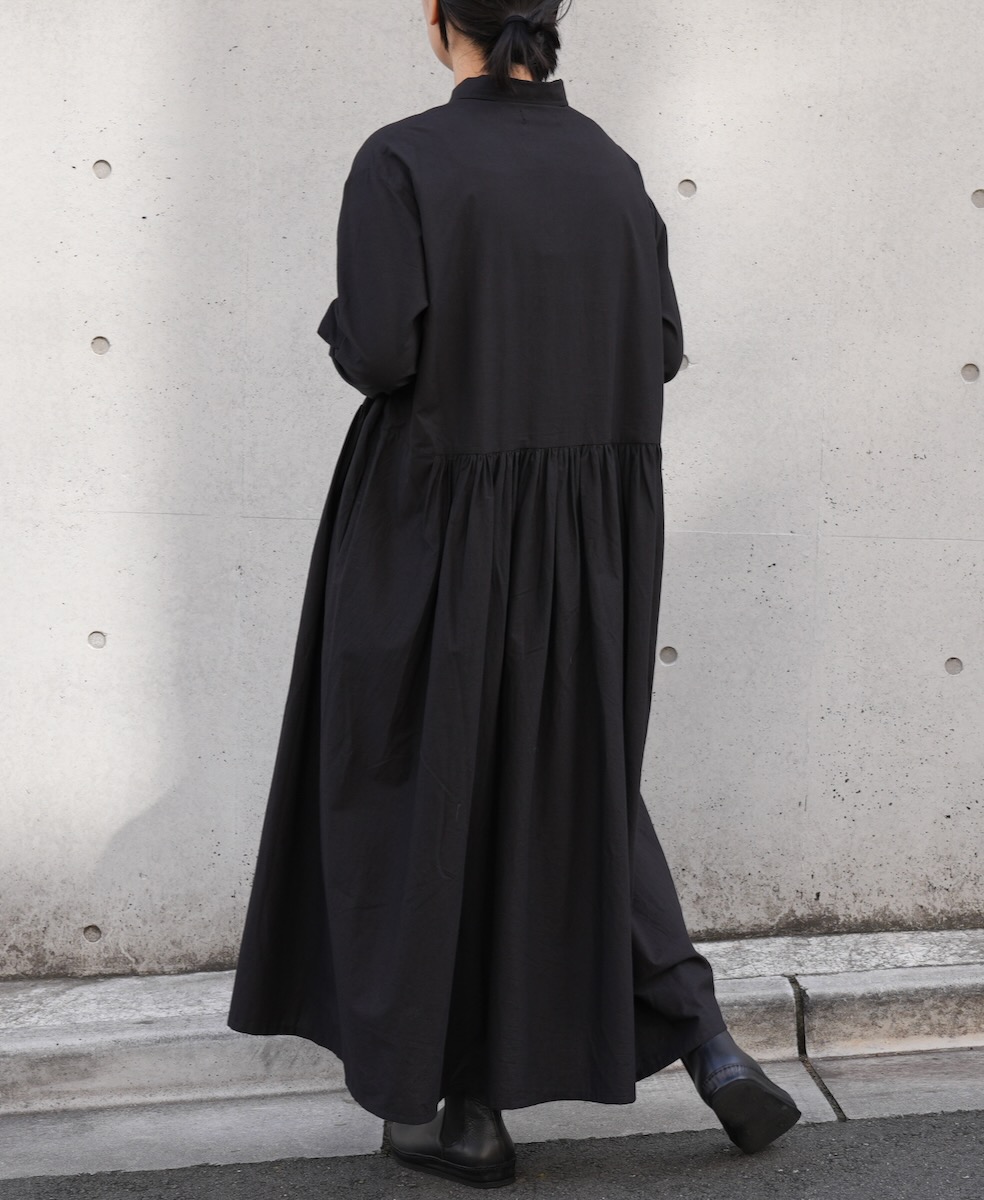 NSL24524(ワンピース) 40s POPLIN PLAIN REGULAR COLLAR DRESS