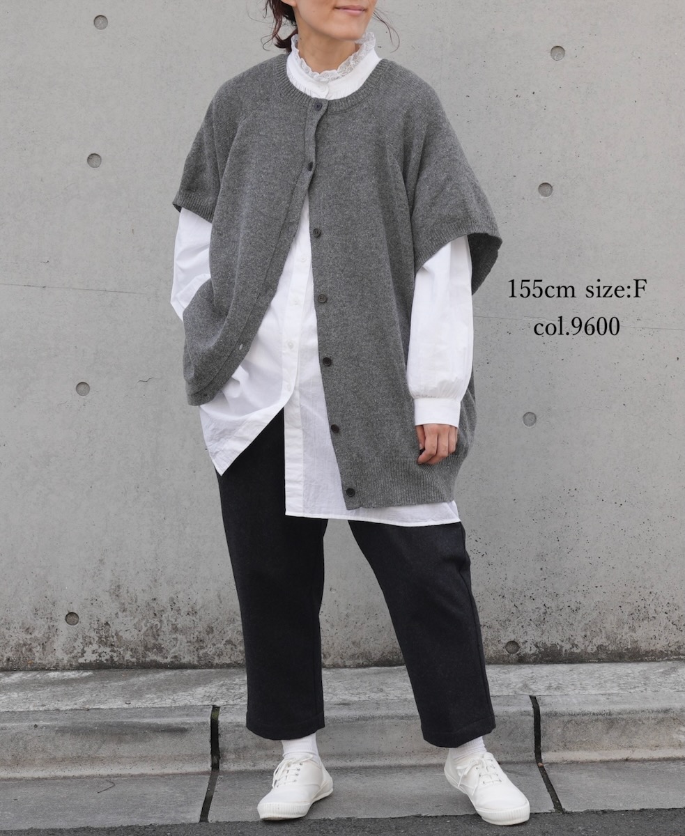 GNSL24513(ニット) 7GG 1PLY WOOL/POLYESTER 2WAY FRENCH/SL CREW-NECK PULLOVER