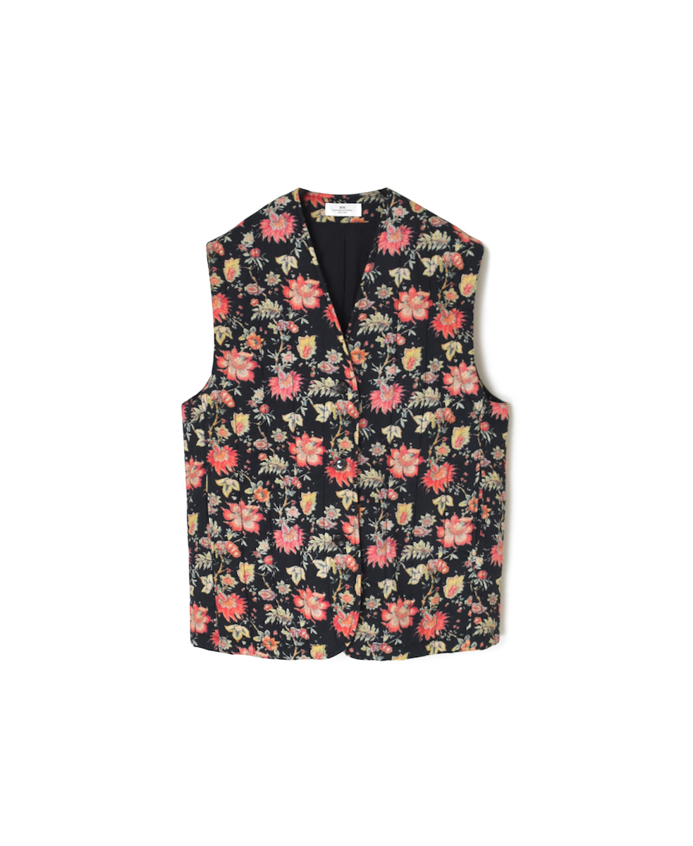 INSL24732(ジャケット) 60s CAMBRIC FLOWER PRINT V-NECK VEST