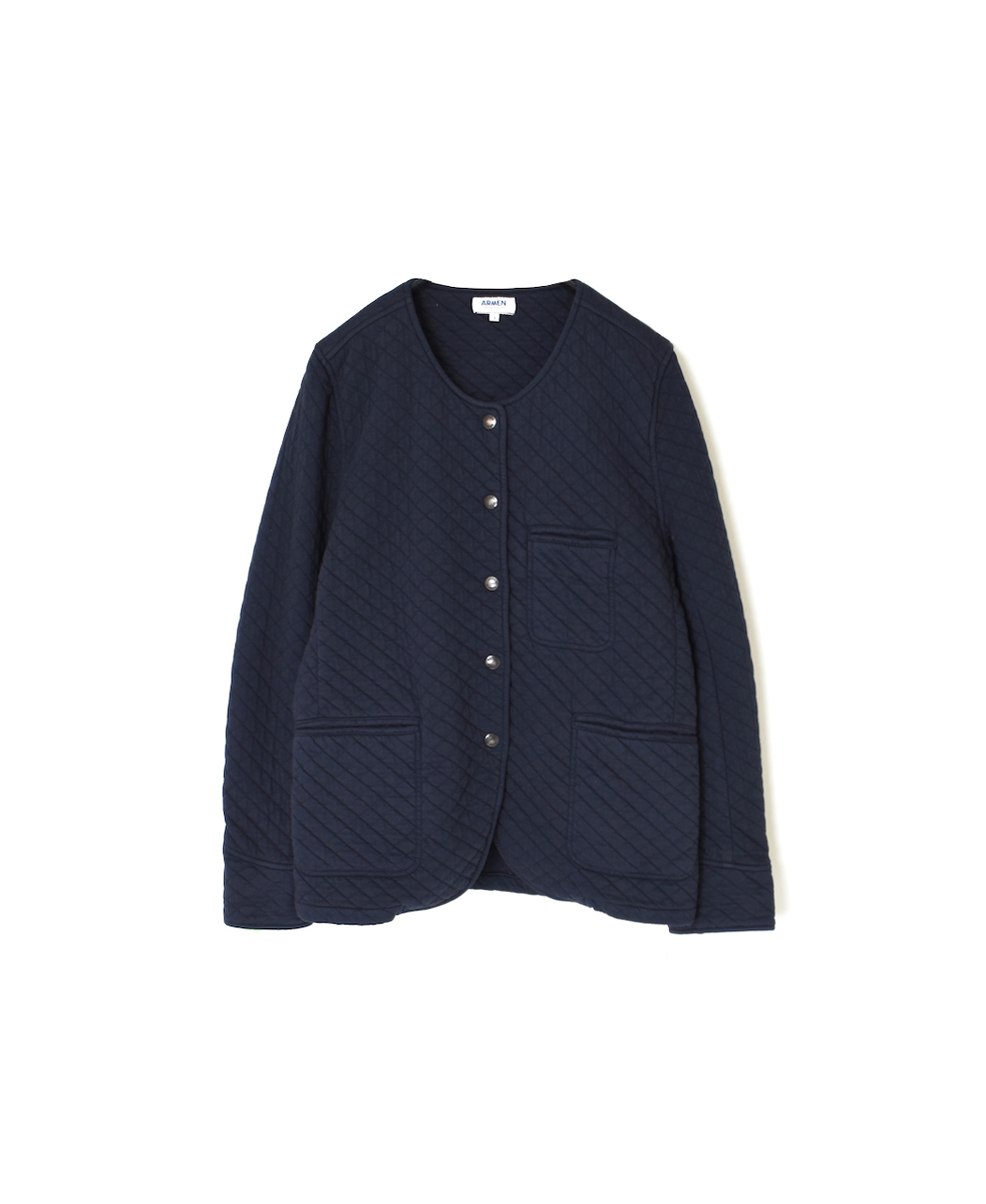 NAM1407 (ジャケット) COTTON QUILT NO COLLAR JACKET