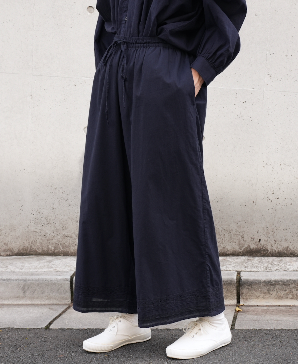 NSL24564(パンツ) 60s CAMBRIC PLAIN WITH LACE EASY PANTS