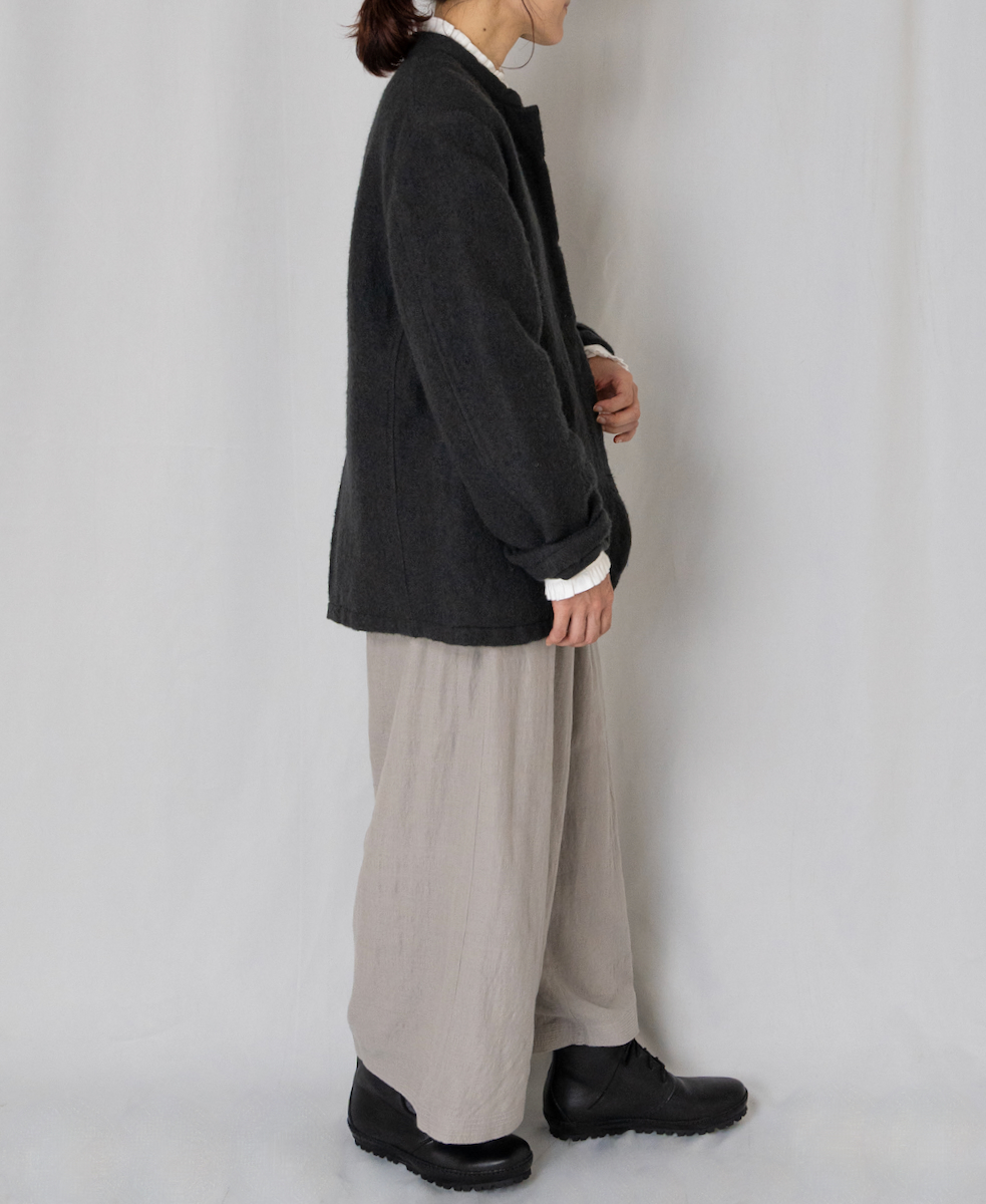 INMDS24744(パンツ) WOOL/COTTON/SILK PLAIN EASY PANTS