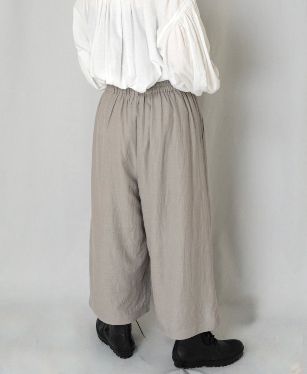 INMDS24744(パンツ) WOOL/COTTON/SILK PLAIN EASY PANTS