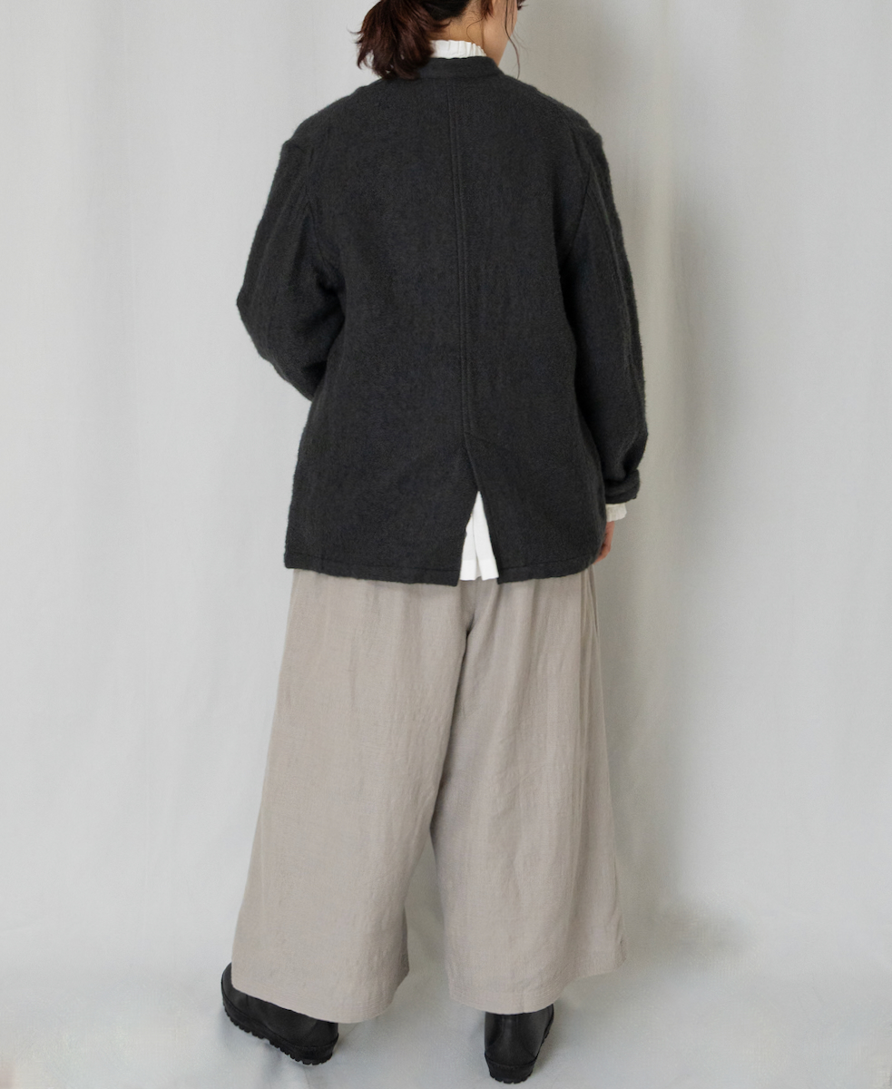 INMDS24744(パンツ) WOOL/COTTON/SILK PLAIN EASY PANTS