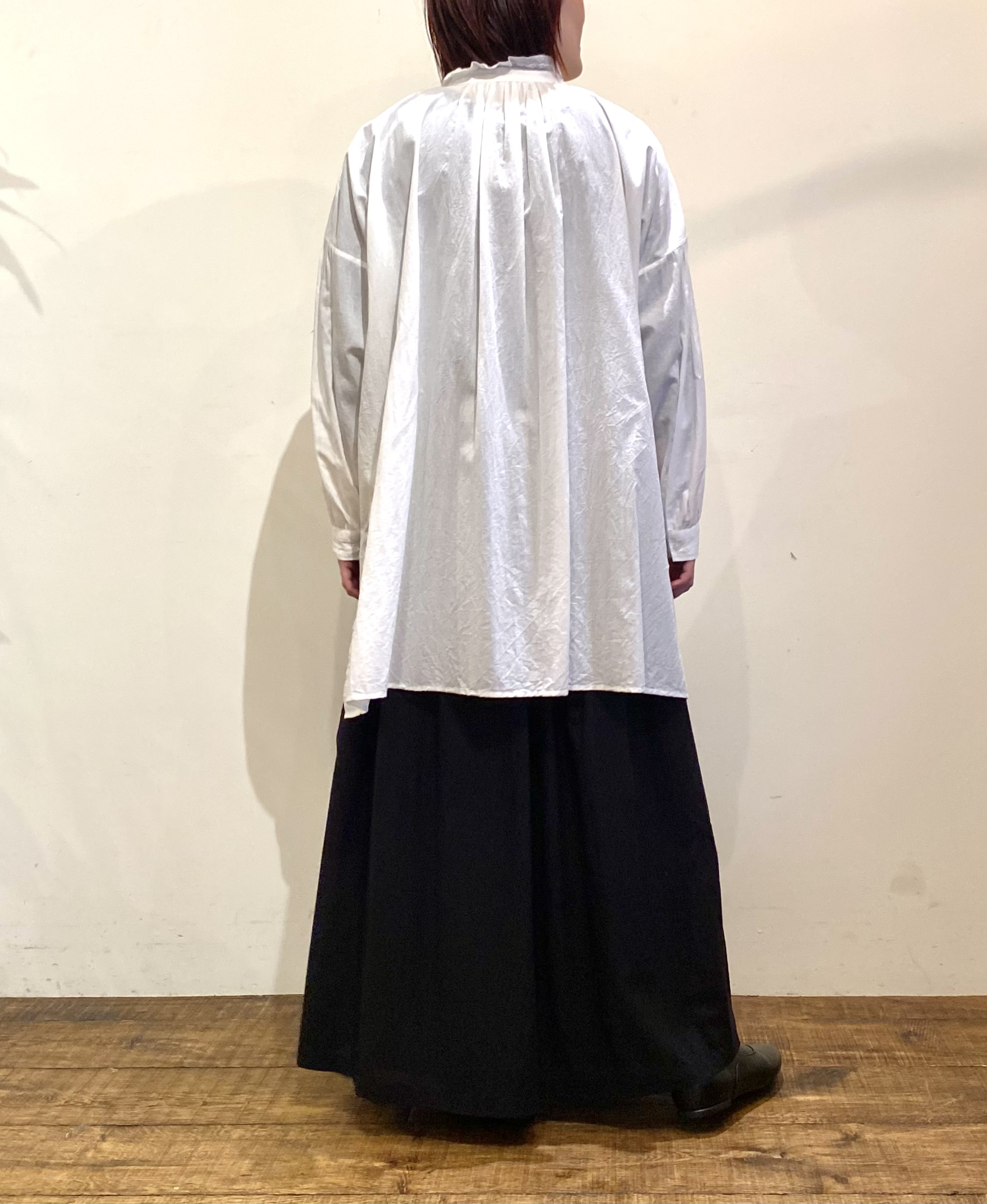 NSL24552 (スカート) 60s CAMBRIC PLAIN GATHERED SKIRT