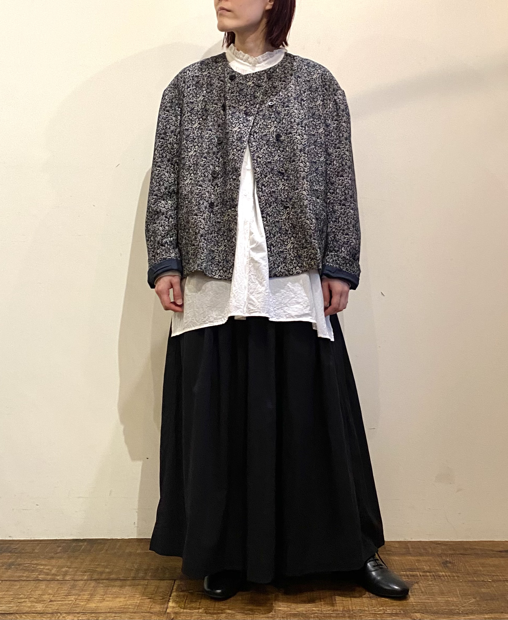 NSL24552 (スカート) 60s CAMBRIC PLAIN GATHERED SKIRT