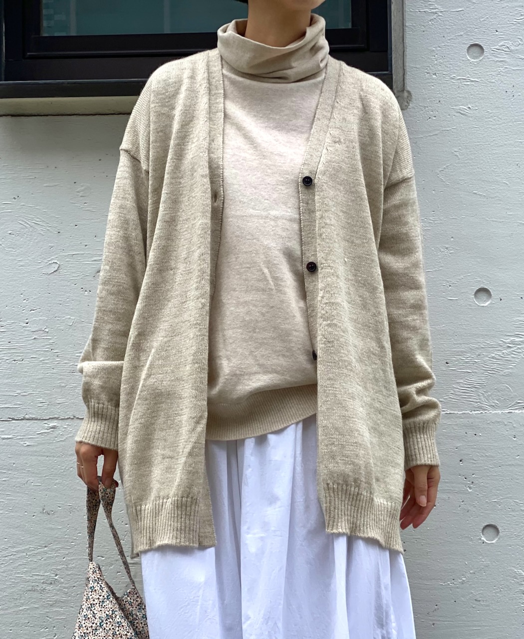 GNSL24541(ニット) 14GG 2PLY COTTON WOOL CASHMERE TURTLE NECK PULLOVER