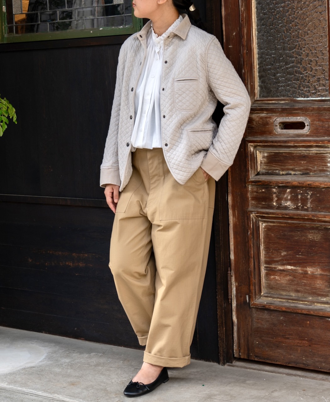 NSL24551(シャツ) 60s CAMBRIC PLAIN FRILL COLLAR SHIRT