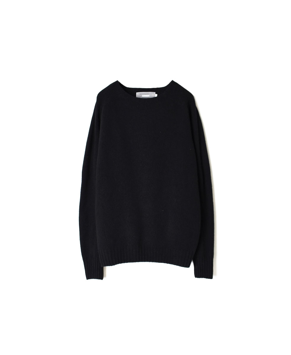 JNAMP1451 (ニット) GEELONG LAMBSWOOL CREW NECK SADDLE SHOULDER P/O