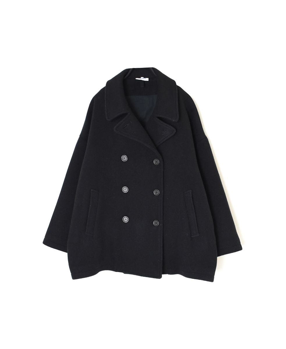 PNAM2352S(コート) MELTON OVER SIZED PEA COAT WITH LINING