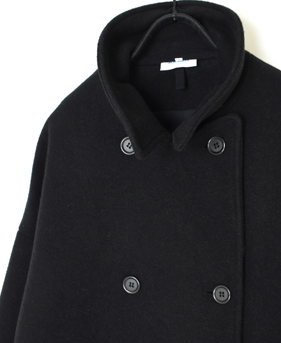 PNAM2352S(コート) MELTON OVER SIZED PEA COAT WITH LINING