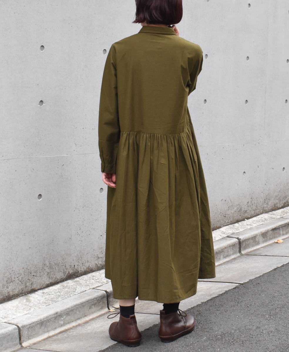 NSL24524(ワンピース) 40s POPLIN PLAIN REGULAR COLLAR DRESS