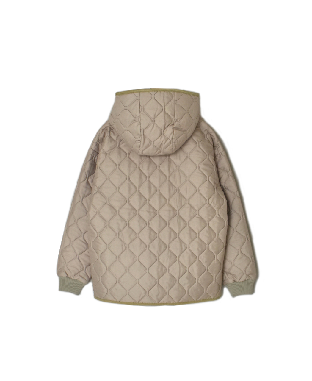 NAM2153PP (ジャケット) POLY×POLY HEAT QUILT OVERSIZED HOODED JACKET WITH RIBBED CUFF