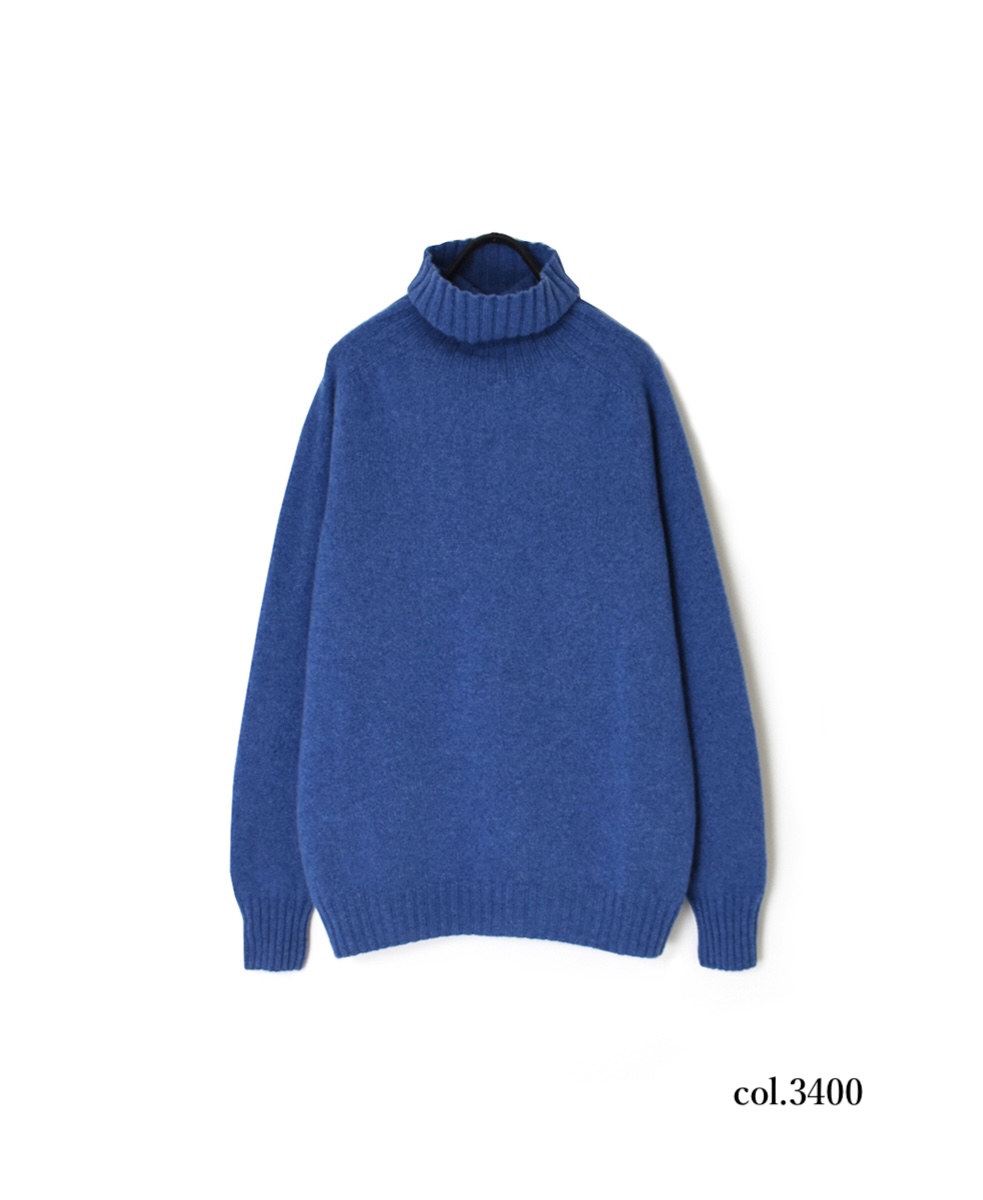 JNAMP1651 (ニット) GEELONG LAMBSWOOL POLO NECK SADDLE SHOULDER P/O