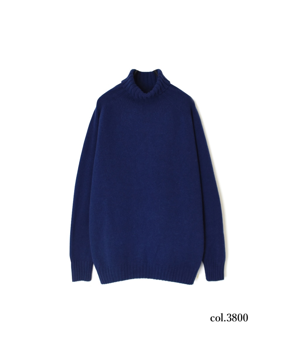 JNAMP1651 (ニット) GEELONG LAMBSWOOL POLO NECK SADDLE SHOULDER P/O