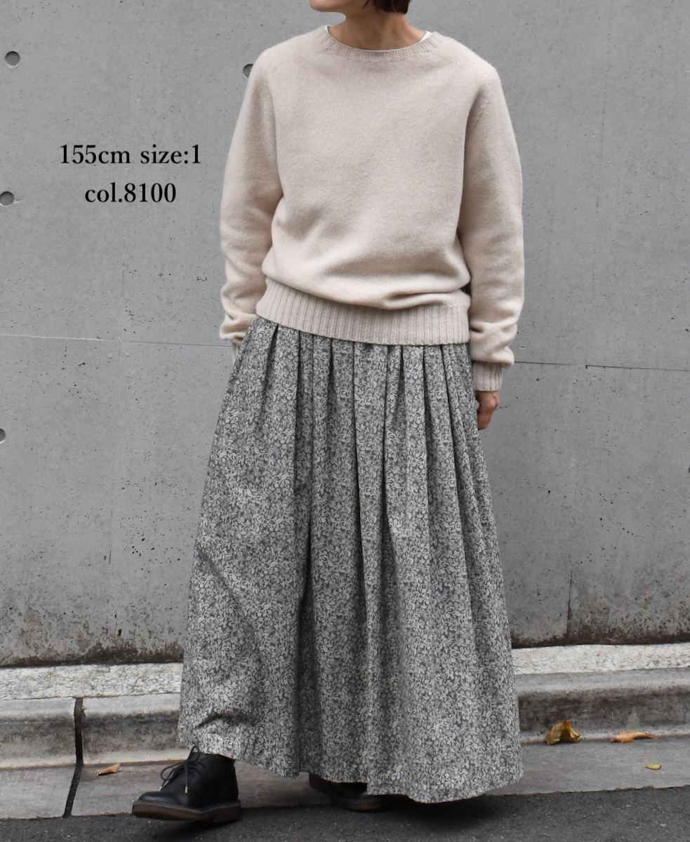 JNAMP1451 (ニット) GEELONG LAMBSWOOL CREW NECK SADDLE SHOULDER P/O