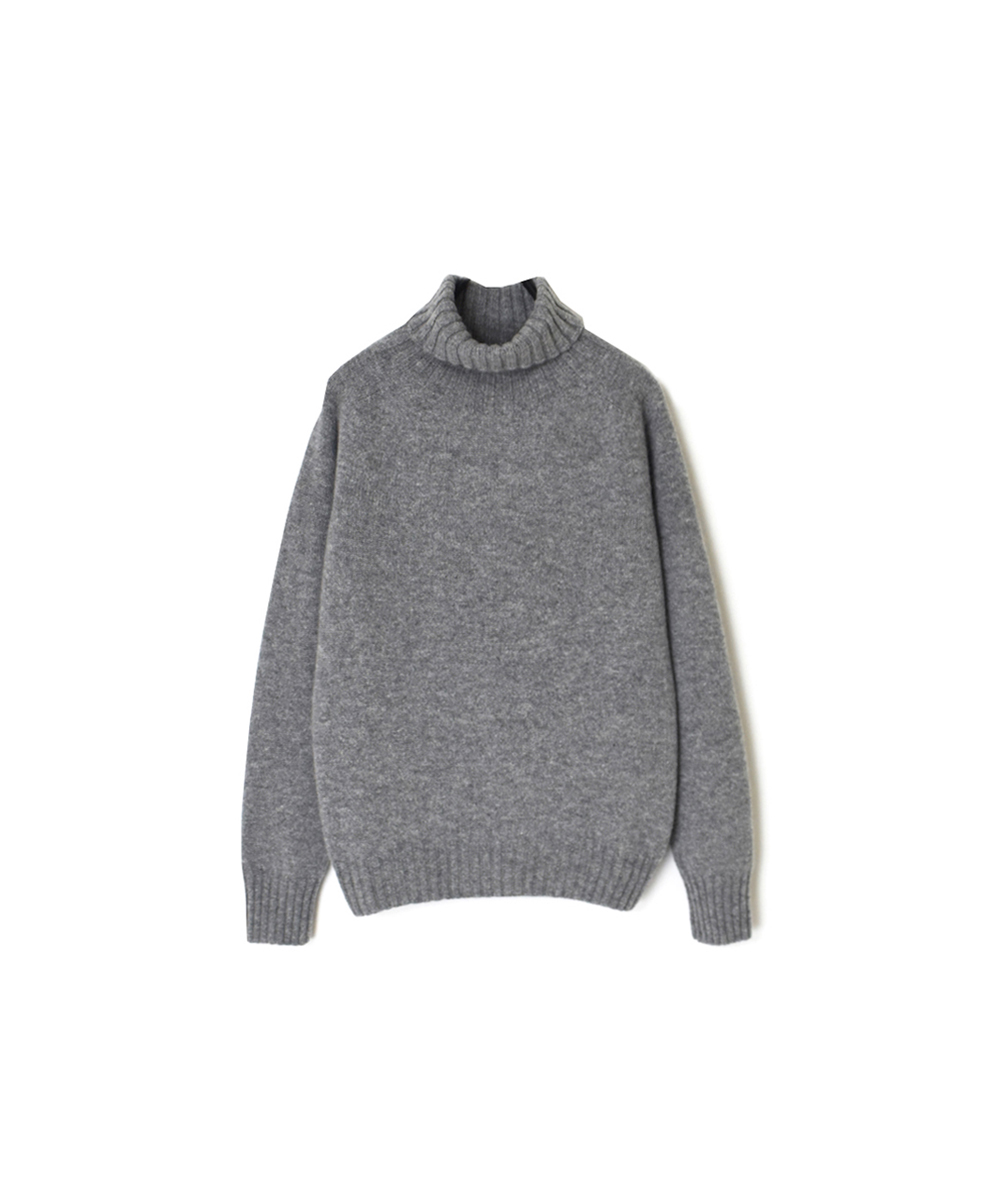 JNAMP1651 (ニット) GEELONG LAMBSWOOL POLO NECK SADDLE SHOULDER P/O