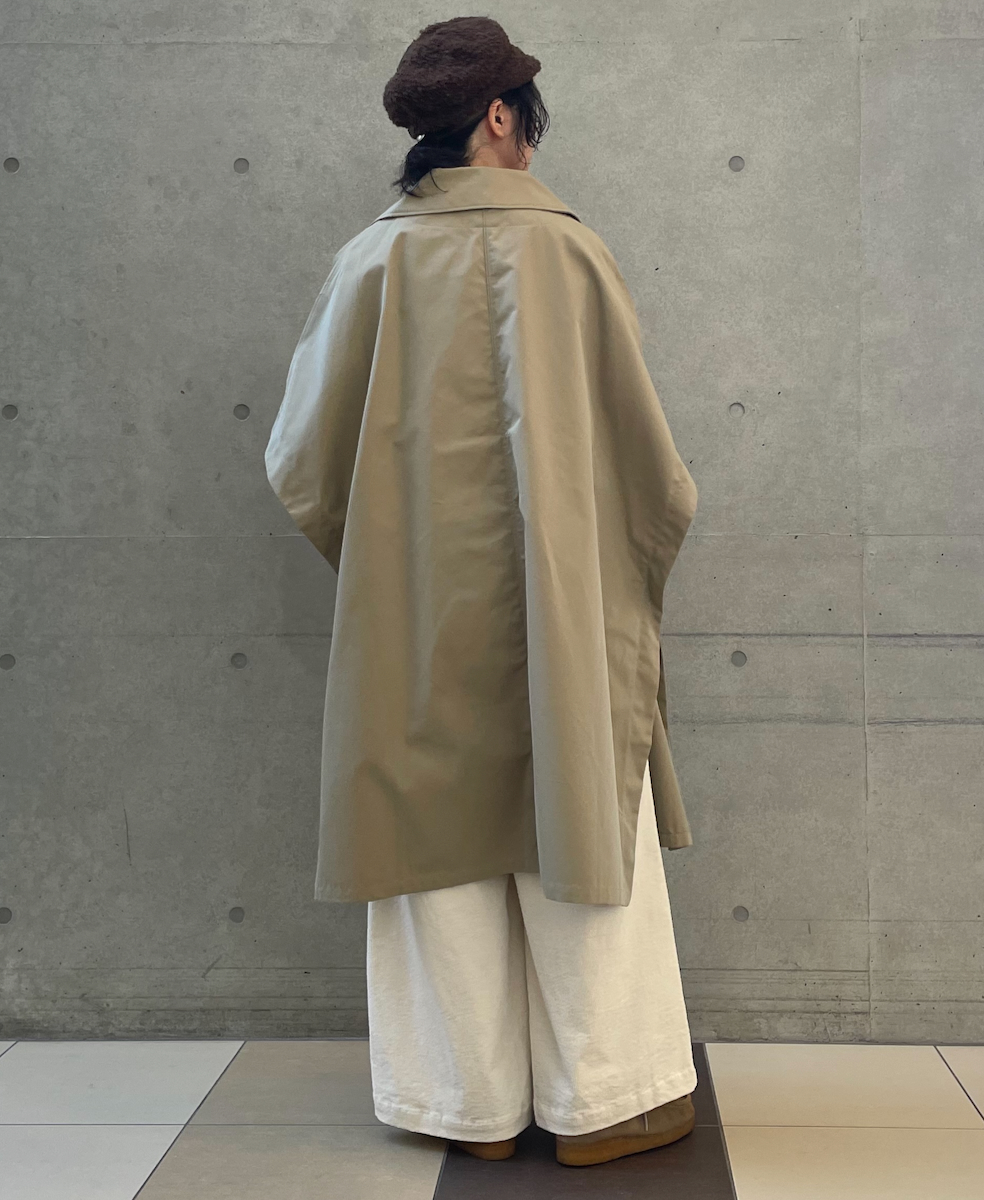 NMPA2451GV(ケープ) GABARDINE COTTON DOUBLE BREASTED CAPE