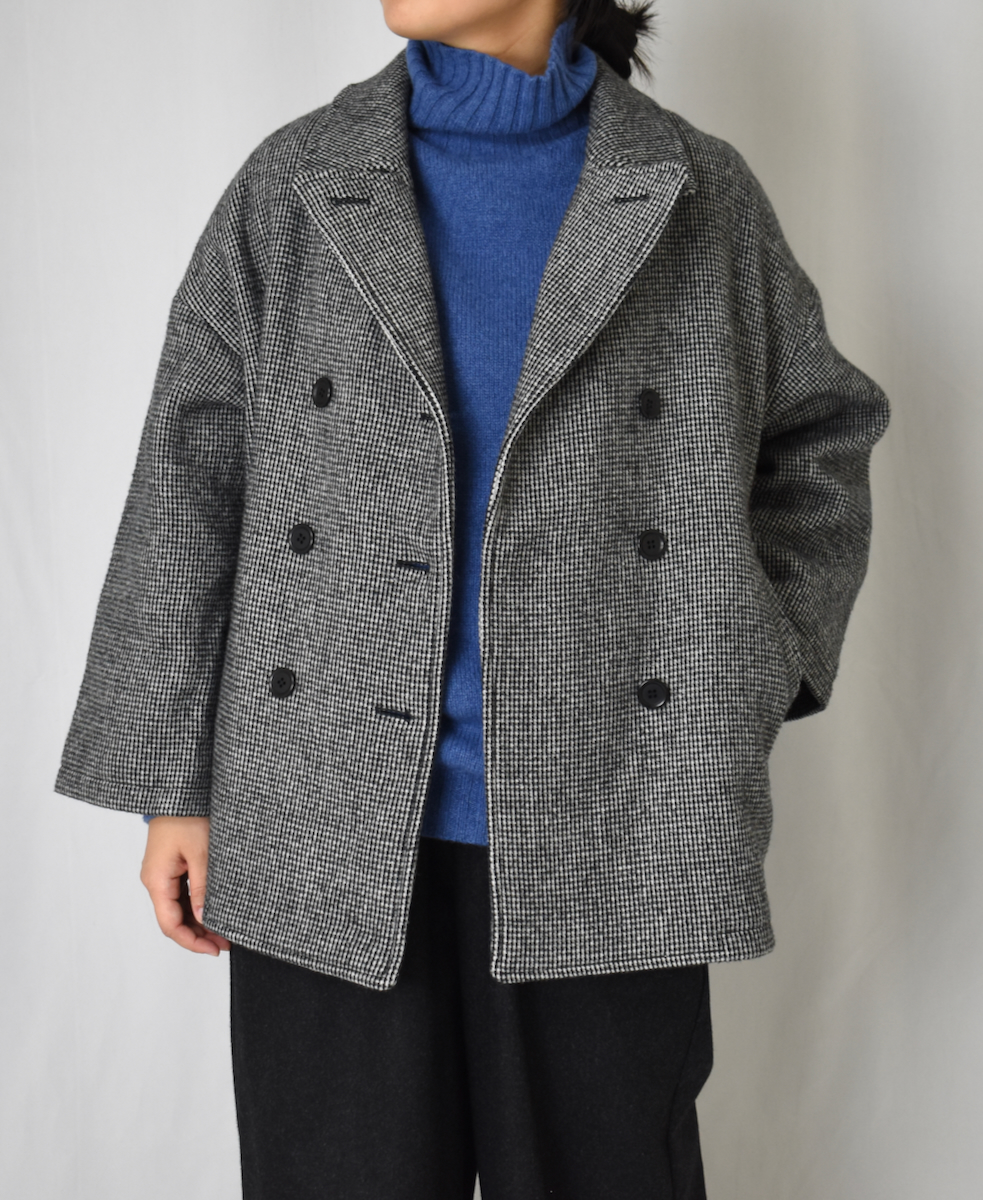 PNAM2352S(コート) MELTON OVER SIZED PEA COAT WITH LINING