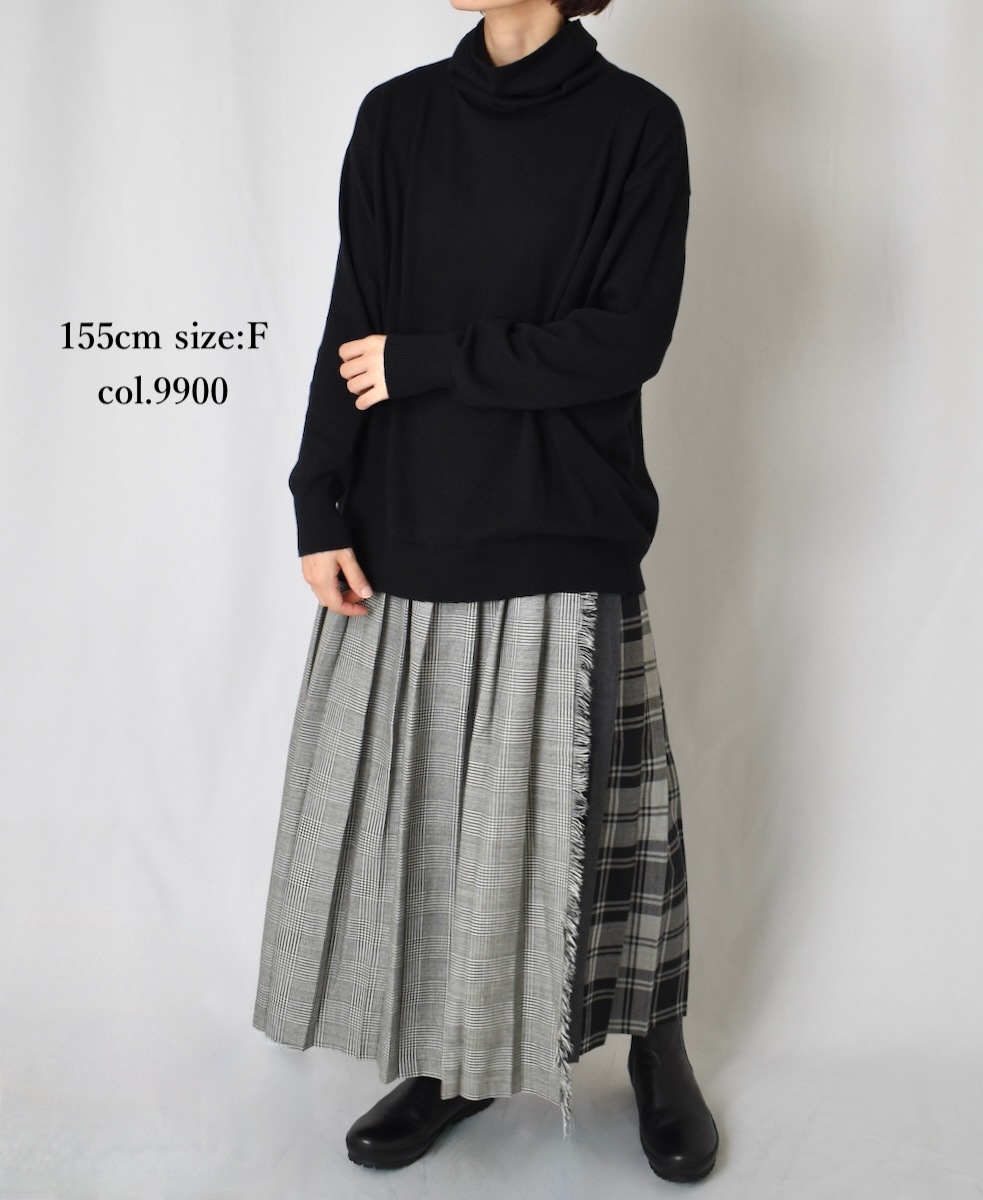 GNSL22731 (ニット) COTTON WOOL CASHMERE TURTLE NECK