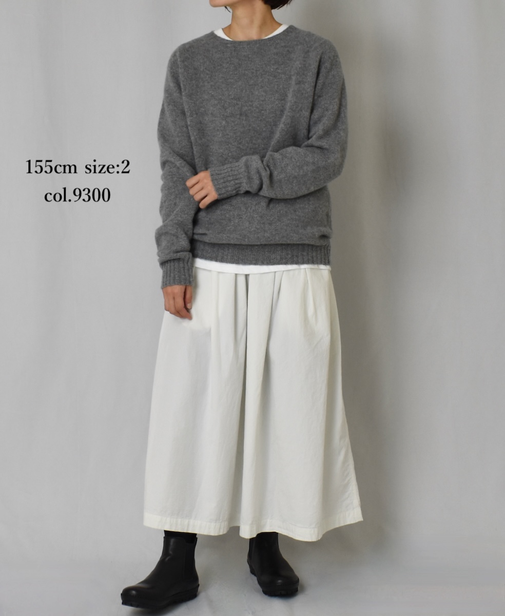 JNAMP1451 (ニット) GEELONG LAMBSWOOL CREW NECK SADDLE SHOULDER P/O