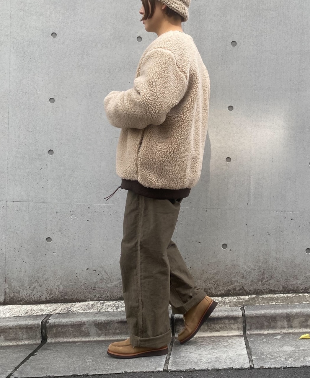 NAM1203HR(パンツ) HEAVY COTTON HERRINGBONE ONE-TUCK PANTS