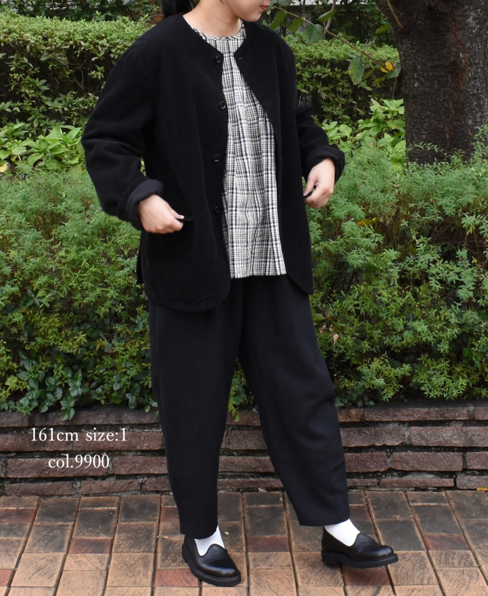 INSL24705(パンツ) WOOL/LINEN PLAIN EASY PANTS