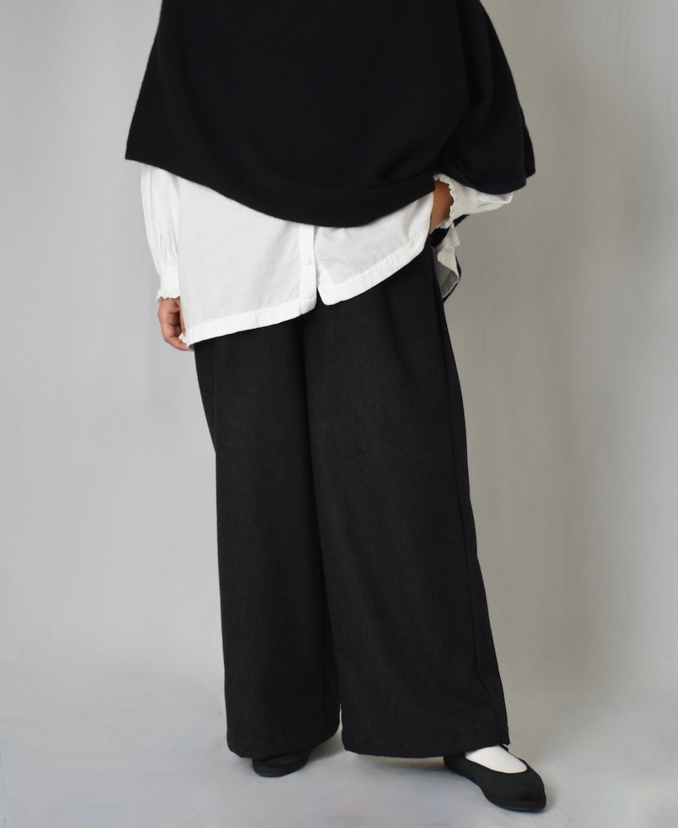 GNMDS2052WF(パンツ) WOOL FLANNEL EASY WIDE PANTS