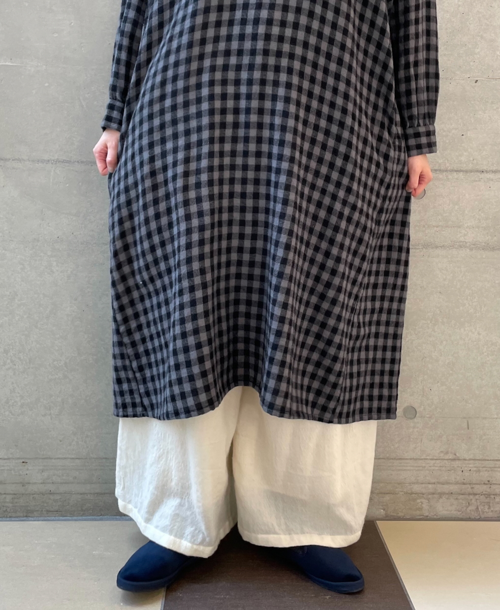 NMDS23584 (パンツ) BOILED WOOL PLAIN EASY PANTS