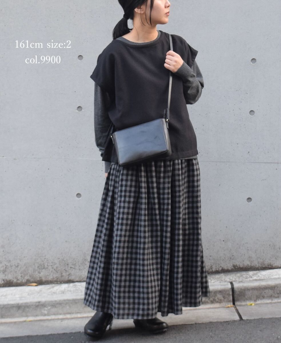 INSL24721(プルオーバー) COTTON WOOL TWILL WEAVE PLAIN FRENCH/SL BACK SIDE PLEATS PULLOVER