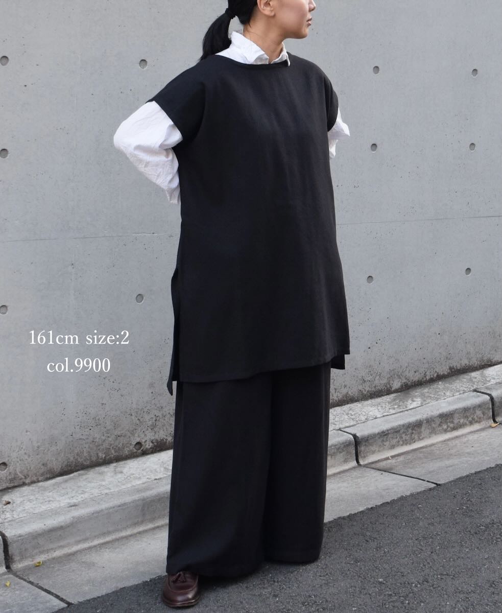 INSL24724(パンツ) COTTON WOOL TWILL WEAVE PLAIN EASY PANTS