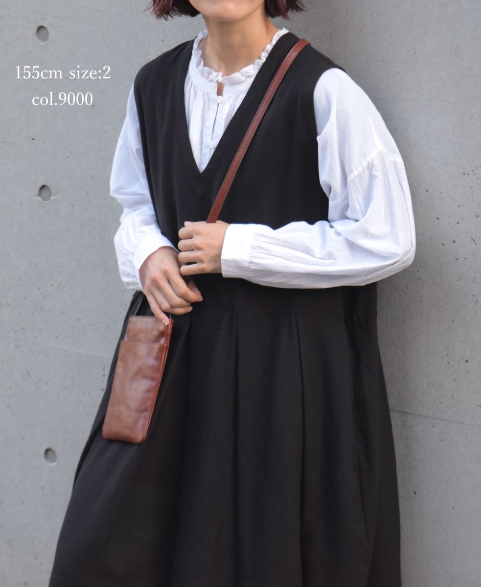 NSL24561(スモック) 60s CAMBRIC PLAIN WITH LACE NECK LACE GATHERED SMOCK