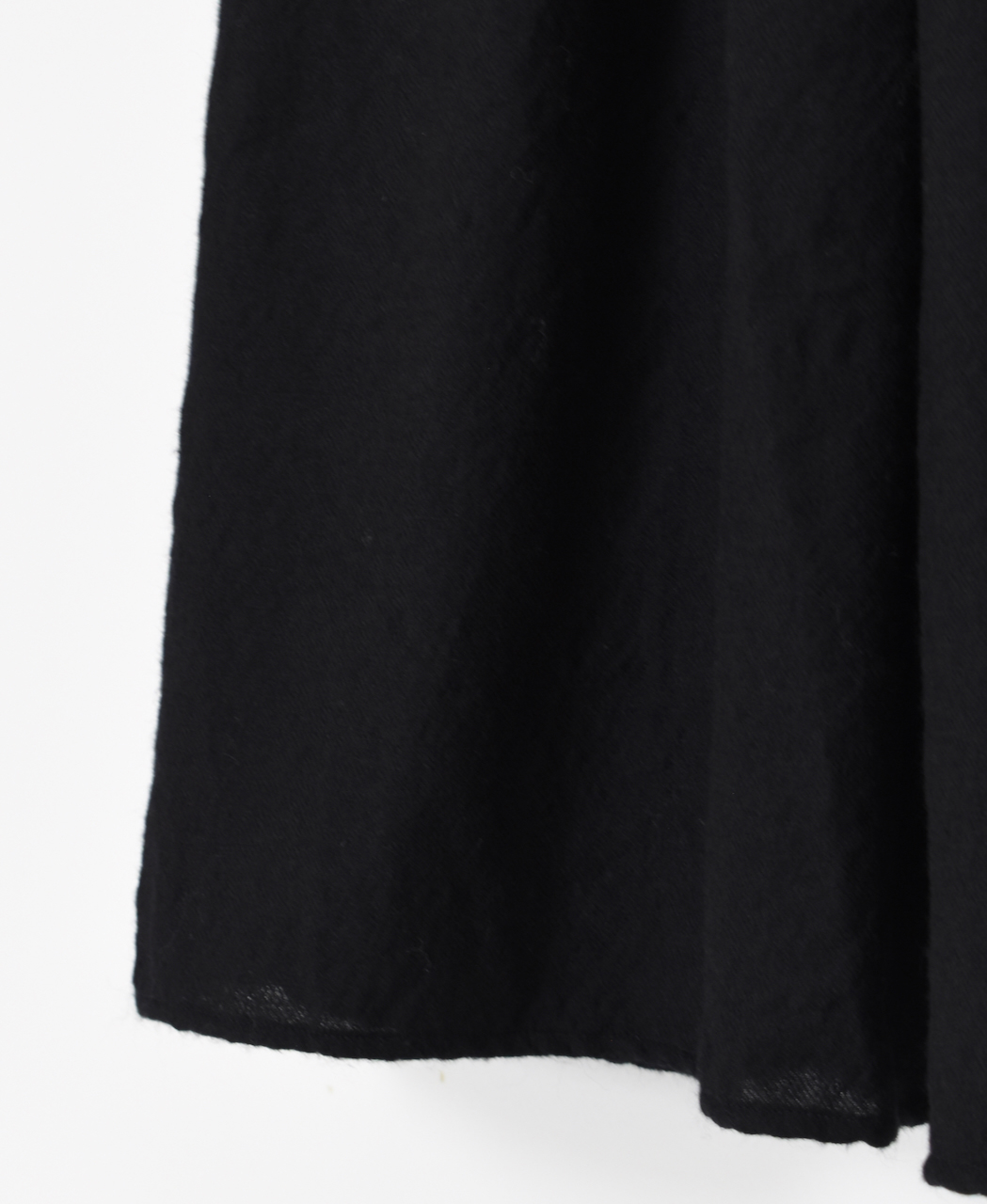 NMDS24574P(スカート) BOILED WOOL PLAIN RAJASTHAN TUCK GATHERED SKIRT WITH LINING