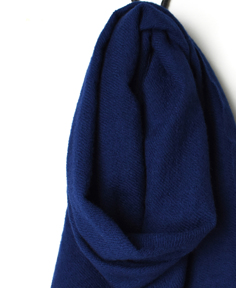 NSL17601 (ストール) MELANGE BOILED WOOL PLAIN STOLE