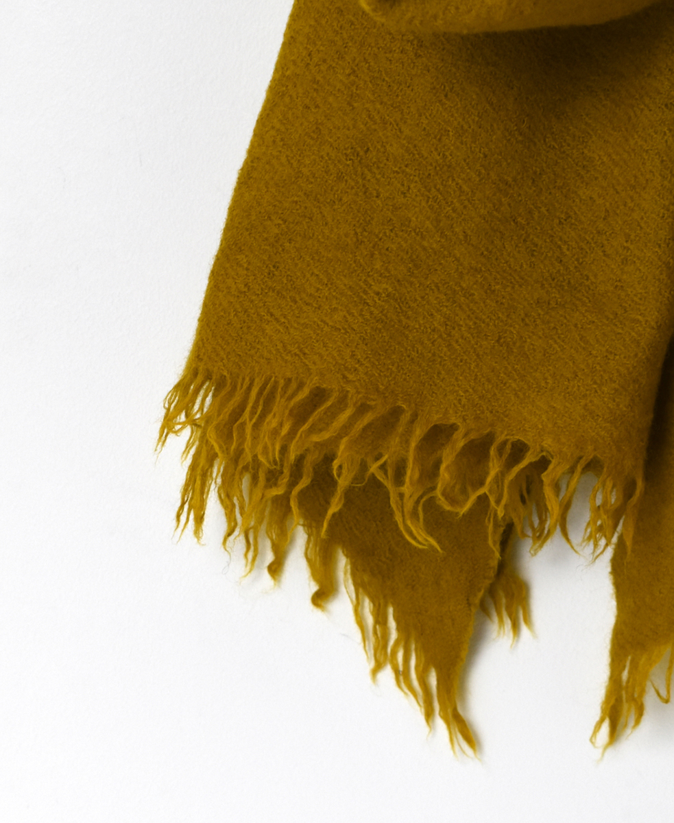 NSL17601 (ストール) MELANGE BOILED WOOL PLAIN STOLE