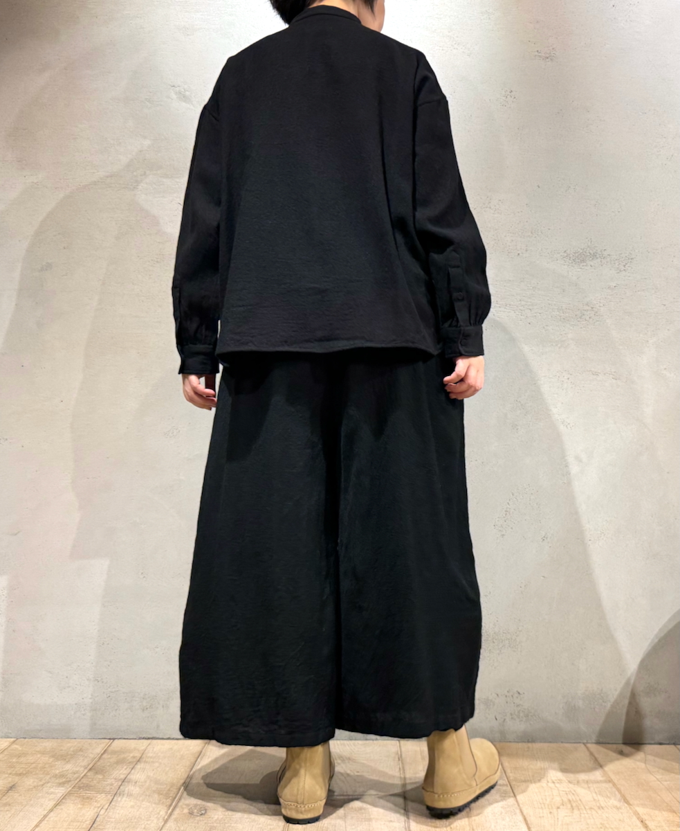 NMDS23584 (パンツ) BOILED WOOL PLAIN EASY PANTS