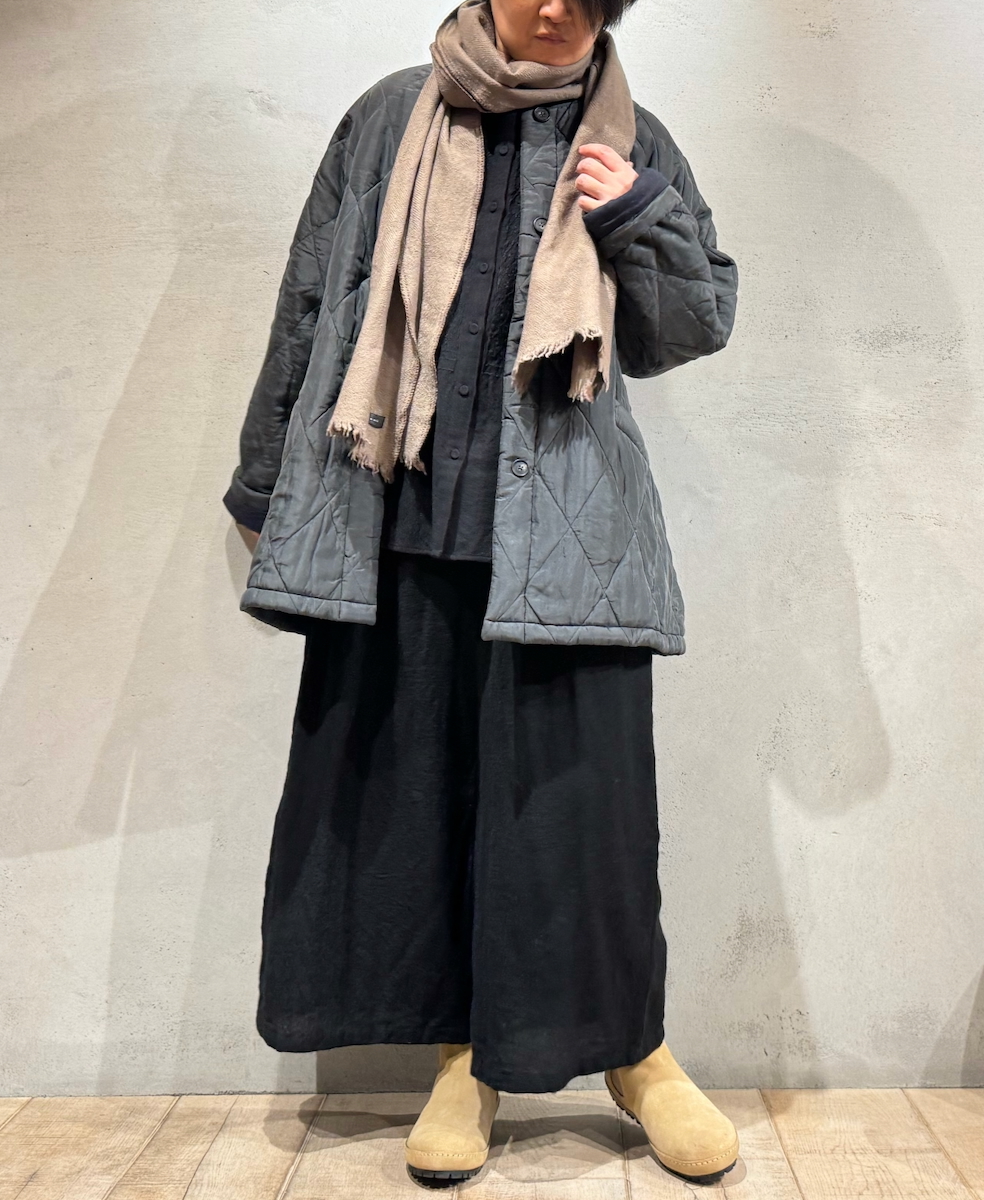 NMDS23584 (パンツ) BOILED WOOL PLAIN EASY PANTS