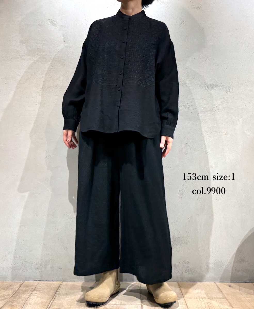 NMDS23584 (パンツ) BOILED WOOL PLAIN EASY PANTS