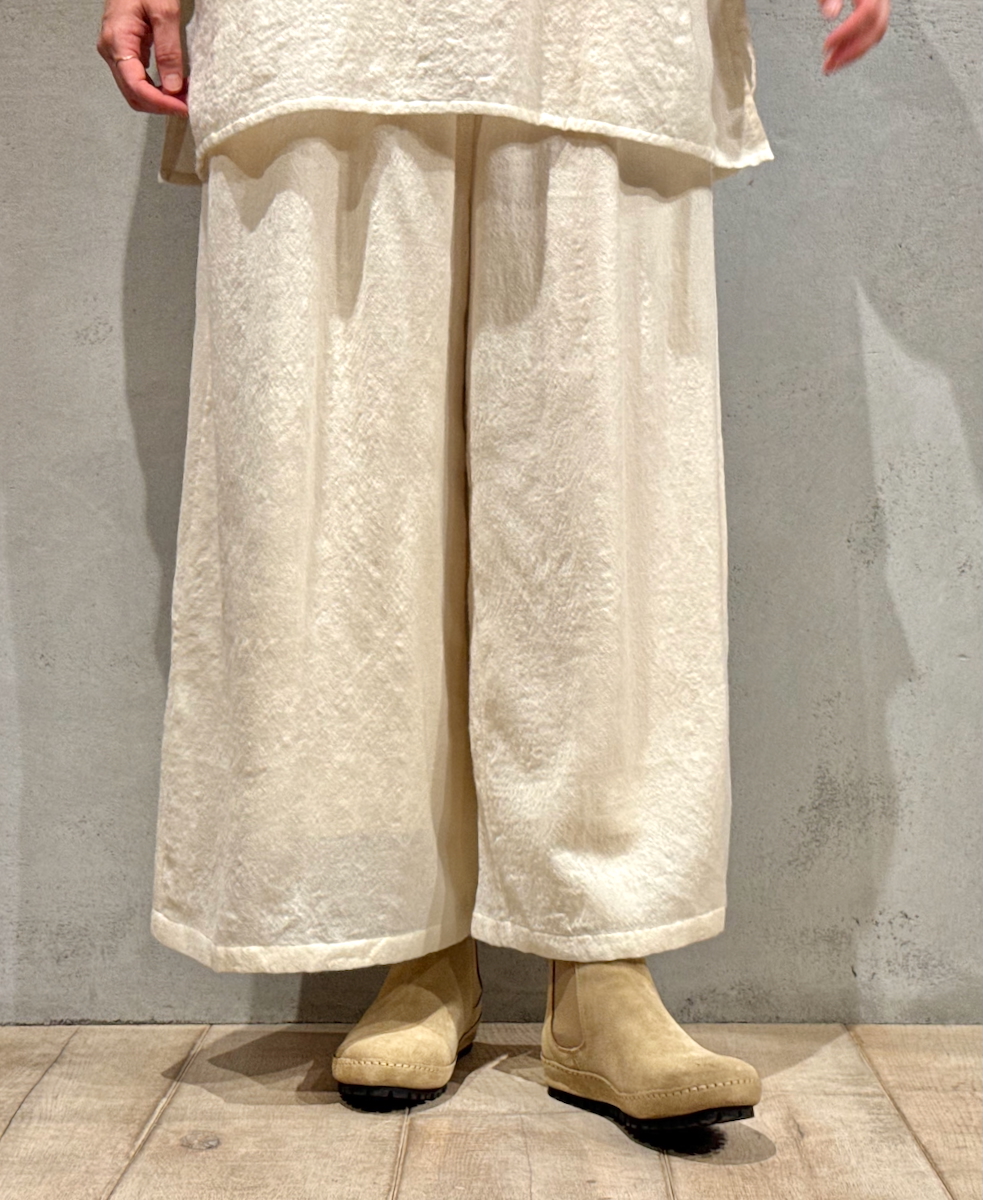 NMDS23584 (パンツ) BOILED WOOL PLAIN EASY PANTS