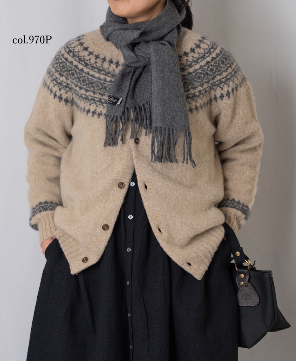 John Scott (ストール) NLC1751 LAMBS WOOL SCARF 25x180cm