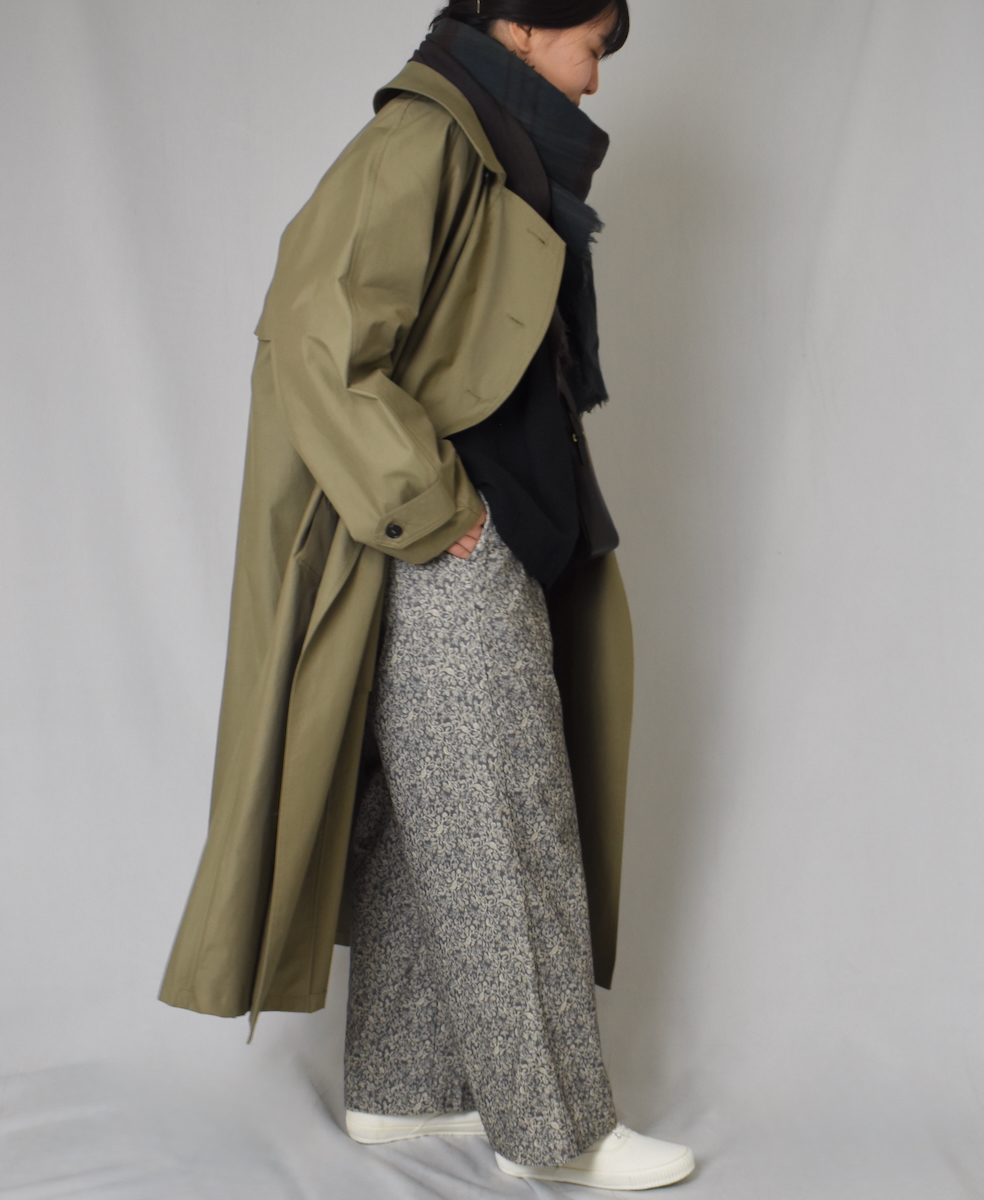 NHT2371KT(コート) COTTON NYLON DOUBLE OVER COAT