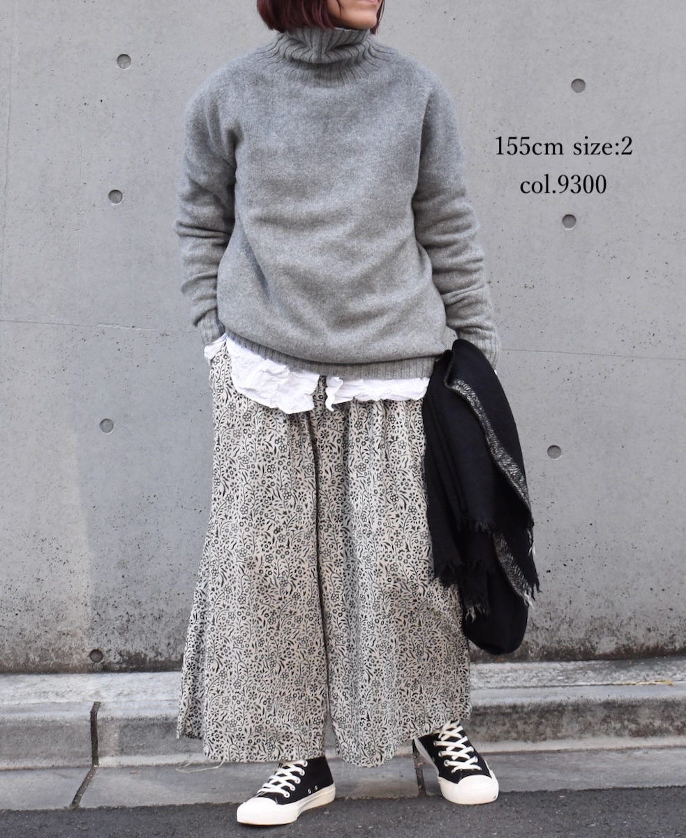 JNAMP1651 (ニット) GEELONG LAMBSWOOL POLO NECK SADDLE SHOULDER P/O