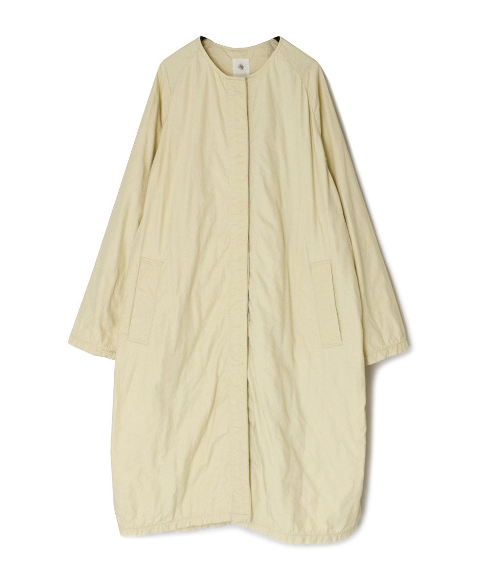 ●NMDS24632W(コート) 40s ORGANIC POPLIN RAGLAN COAT WITH VERTICAL STITCH