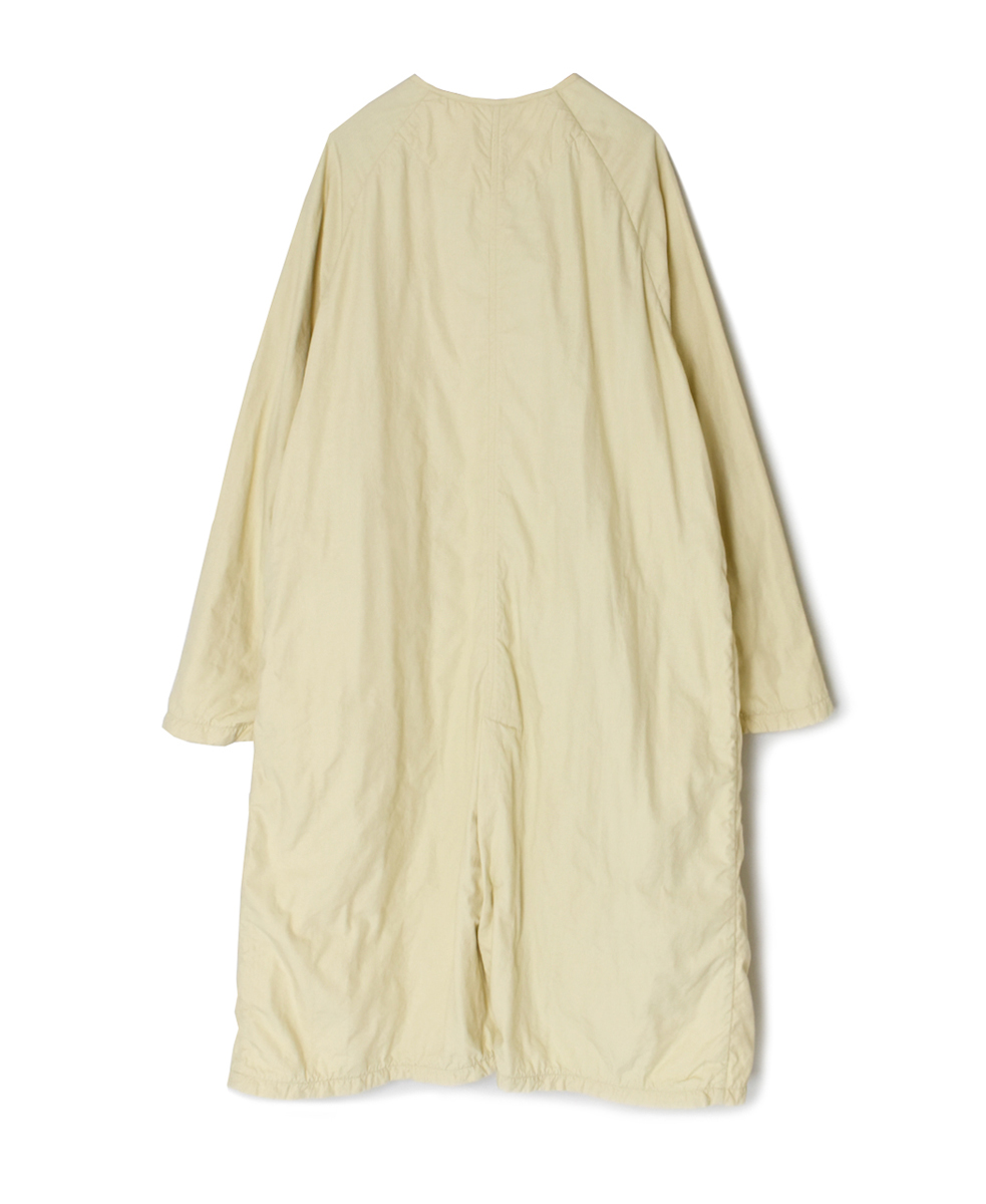 ●NMDS24632W(コート) 40s ORGANIC POPLIN RAGLAN COAT WITH VERTICAL STITCH