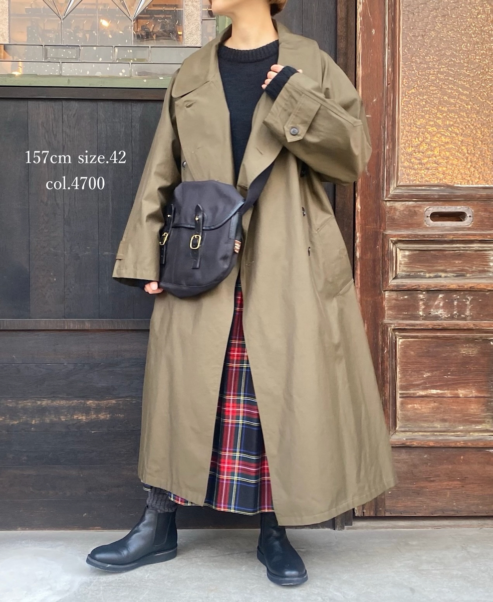 NHT2371KT(コート) COTTON NYLON DOUBLE OVER COAT