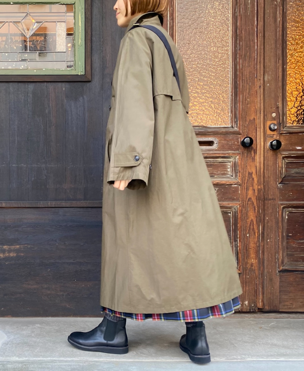 NHT2371KT(コート) COTTON NYLON DOUBLE OVER COAT