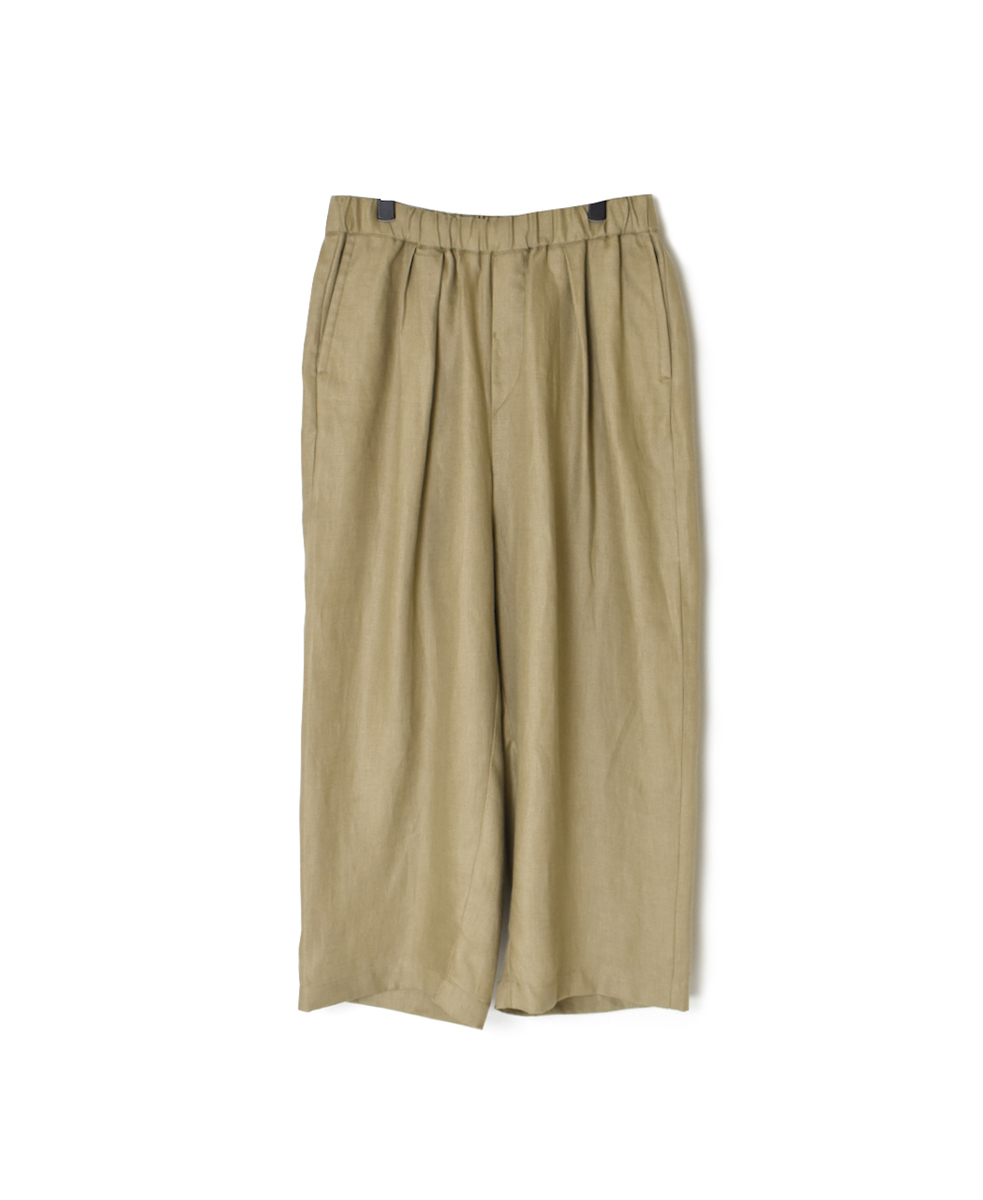 ●GNMDS2502NLT(パンツ) LINEN TWILL 2TUCK WIDE EASY PANTS