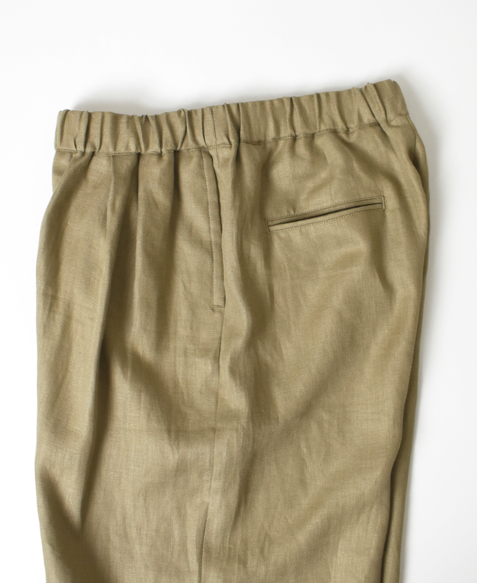 ●GNMDS2502NLT(パンツ) LINEN TWILL 2TUCK WIDE EASY PANTS