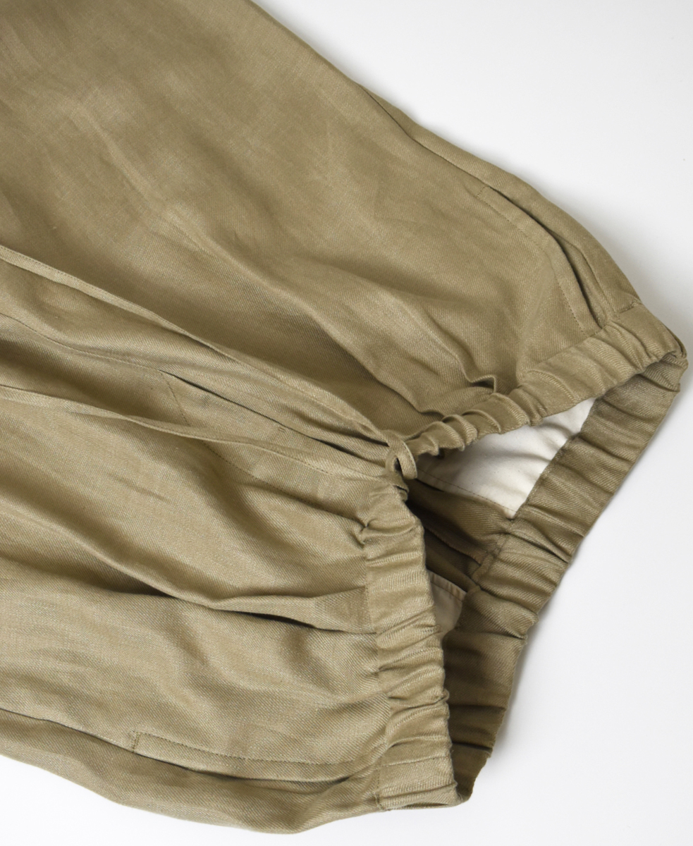 ●GNMDS2502NLT(パンツ) LINEN TWILL 2TUCK WIDE EASY PANTS